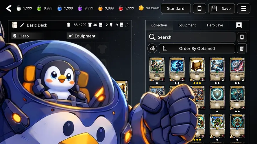 Deck customization in DuelForge